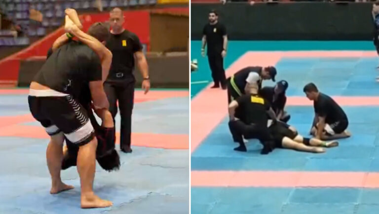 Atleta de jiu-jitsu queda paralizado por un golpe con una maniobra ilegal