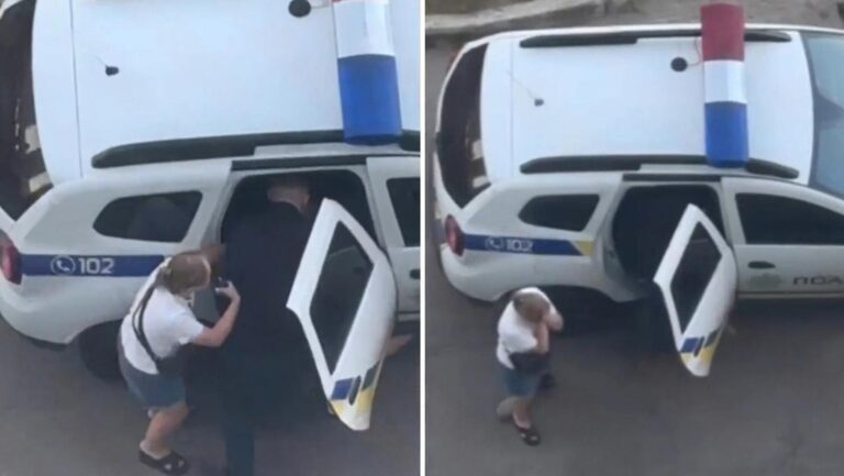 Movilizan a la fuerza en Kiev a un hombre mientras su hija pequeña grita desesperadamente