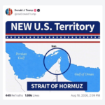 Trump califica el estrecho de Ormuz como "nuevo territorio de EE.UU."