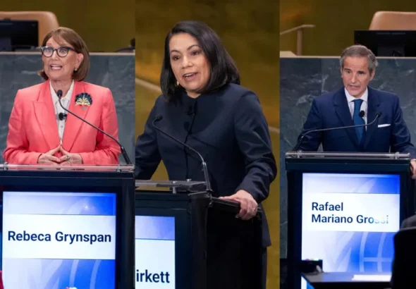 Candidata de Guyana lidera sondeo para dirigir la ONU