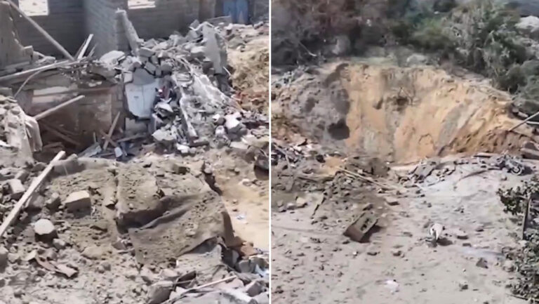 empleó una de sus bombas más potentes contra una vivienda en Irán