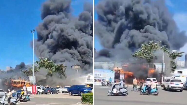 Muertos y heridos al incendiarse un restaurante en el sur de China