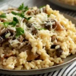 Receta de Arroz meloso con pollo y setas: un plato casero, saludable y lleno de sabor